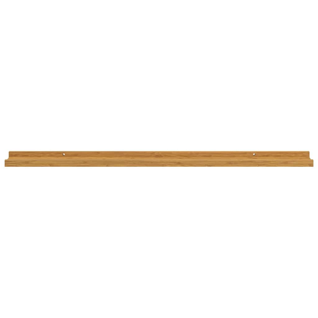 vidaXL Wall Shelf 2 pcs Beige 100 x 9 x 3 cm Engineered Wood