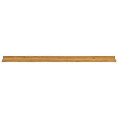 vidaXL Wall Shelf 2 pcs Beige 100 x 9 x 3 cm Engineered Wood