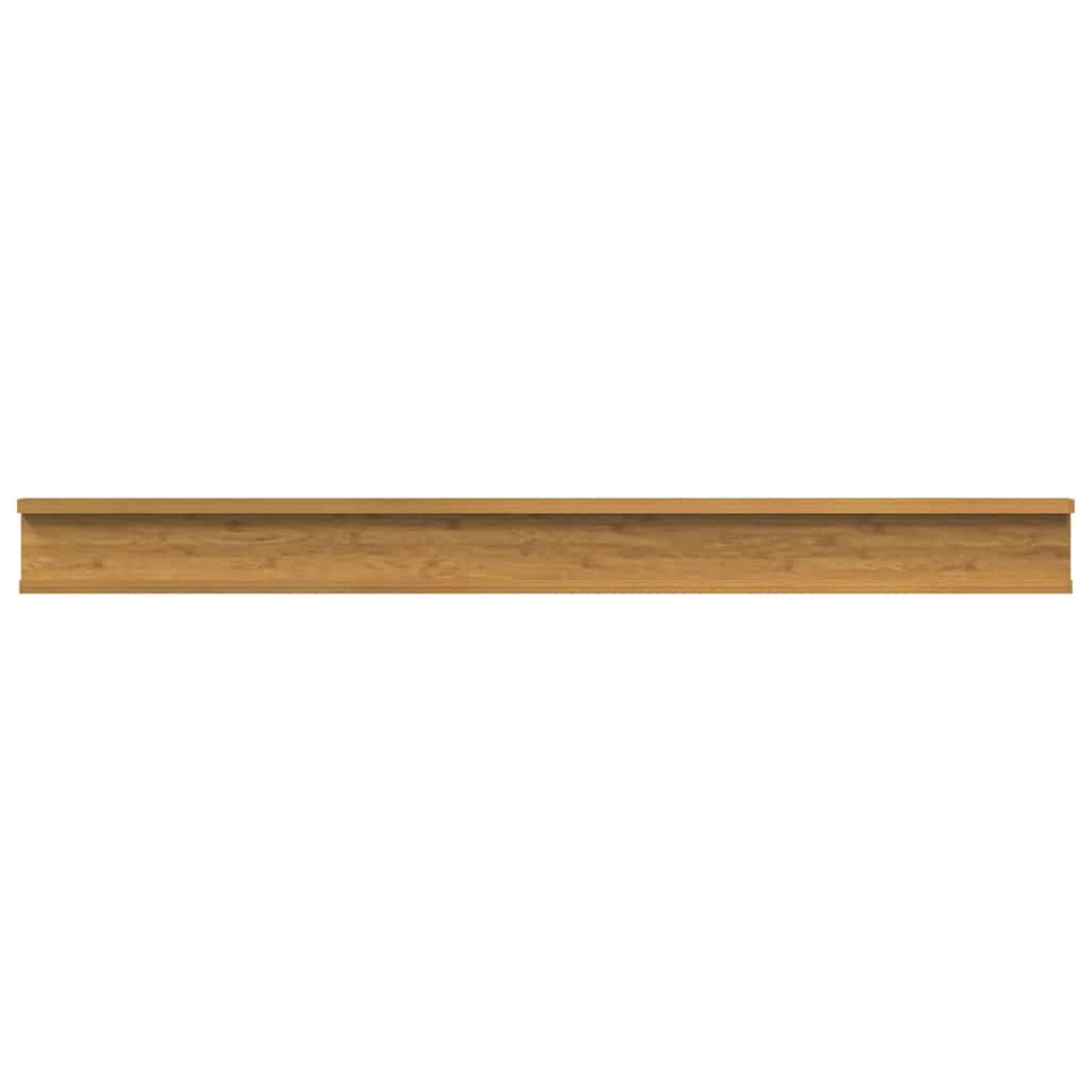 vidaXL Wall Shelf 2 pcs Beige 100 x 9 x 3 cm Engineered Wood
