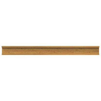 vidaXL Wall Shelf 2 pcs Beige 100 x 9 x 3 cm Engineered Wood