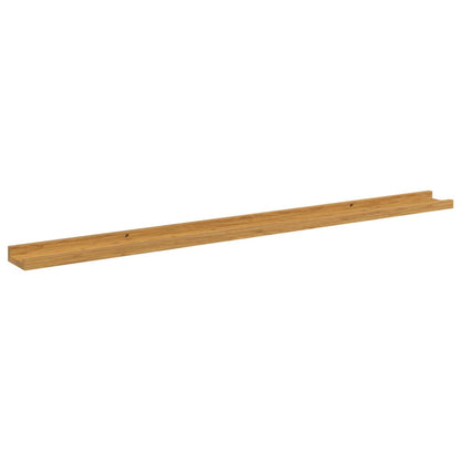 vidaXL Wall Shelf 2 pcs Beige 115 x 9 x 3 cm Engineered Wood