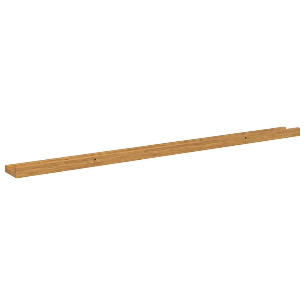 vidaXL Wall Shelf 2 pcs Beige 115 x 9 x 3 cm Engineered Wood
