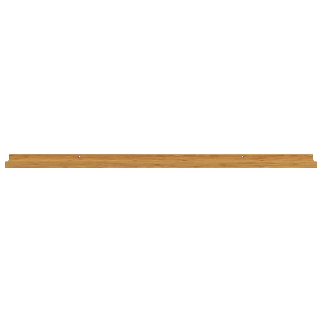vidaXL Wall Shelf 2 pcs Beige 115 x 9 x 3 cm Engineered Wood