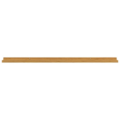 vidaXL Wall Shelf 2 pcs Beige 115 x 9 x 3 cm Engineered Wood