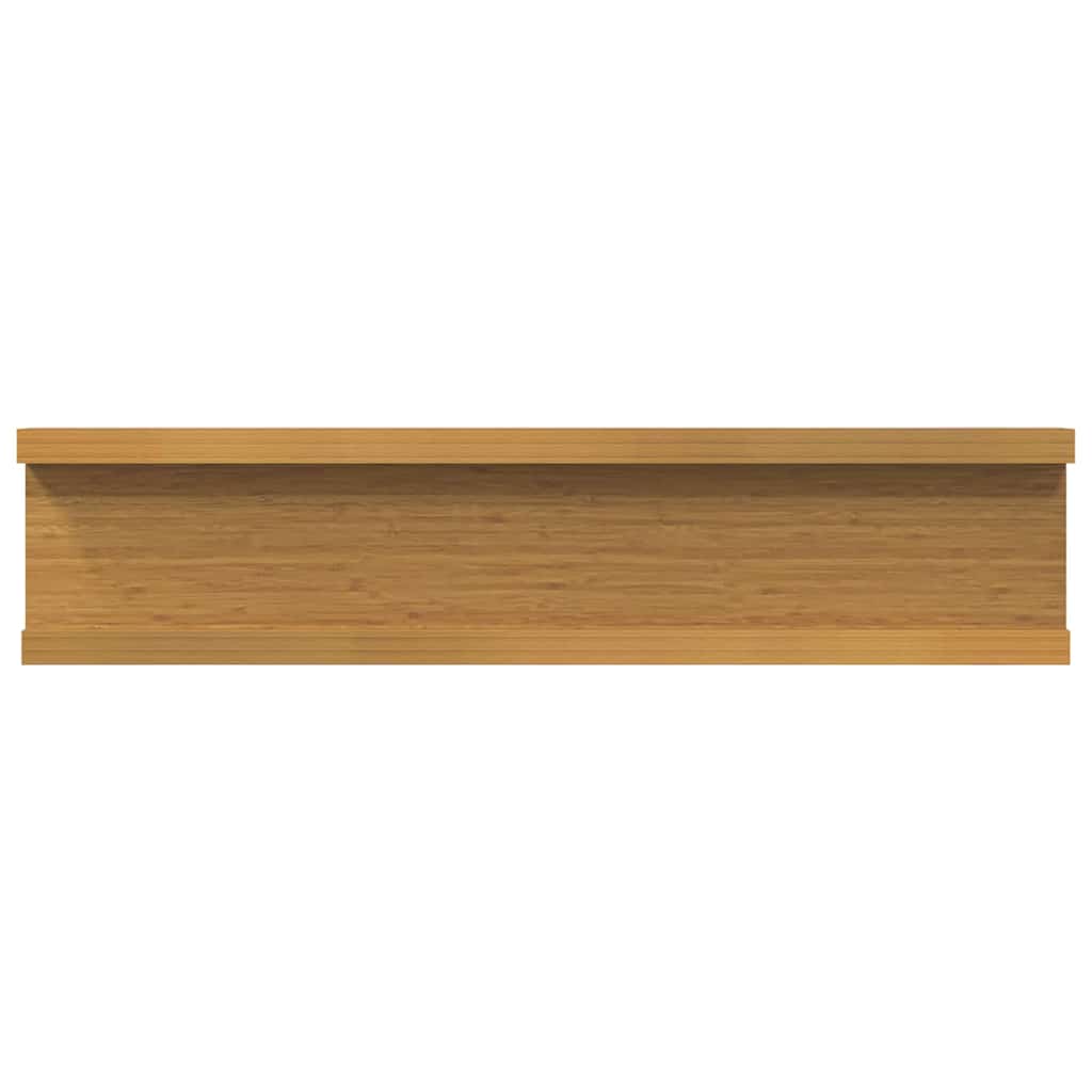 vidaXL Wall Shelf with Shelf 4 pcs Beige 40 x 9 x 3 cm Engineered Wood