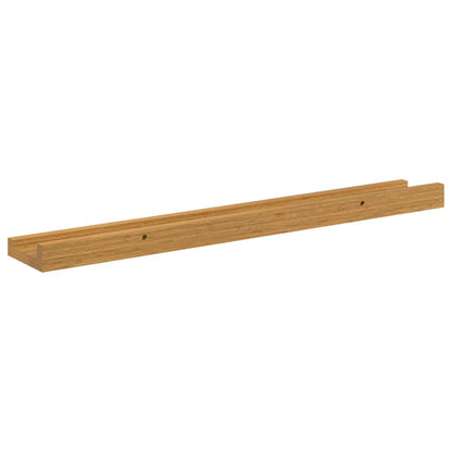 vidaXL Wall Shelf with Shelf 4 pcs Beige 60 x 9 x 3 cm Engineered Wood