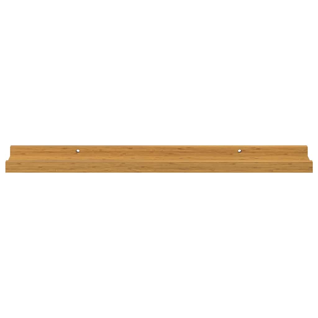 vidaXL Wall Shelf with Shelf 4 pcs Beige 60 x 9 x 3 cm Engineered Wood