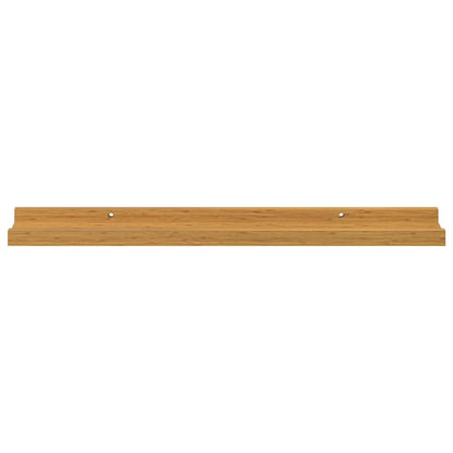 vidaXL Wall Shelf with Shelf 4 pcs Beige 60 x 9 x 3 cm Engineered Wood