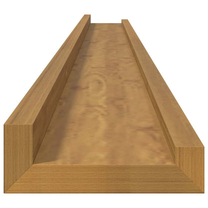 vidaXL Wall Shelf Wall-Mounted 4 pcs Beige 115 x 9 x 3 cm