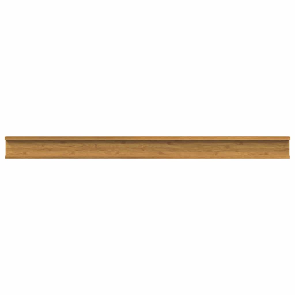 vidaXL Wall Shelf 4 pcs Beige 115 x 9 x 3 cm Engineered Wood