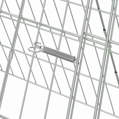 vidaXL Rabbit Cage Silver 110 x 55 x 55 cm Galvanised Steel