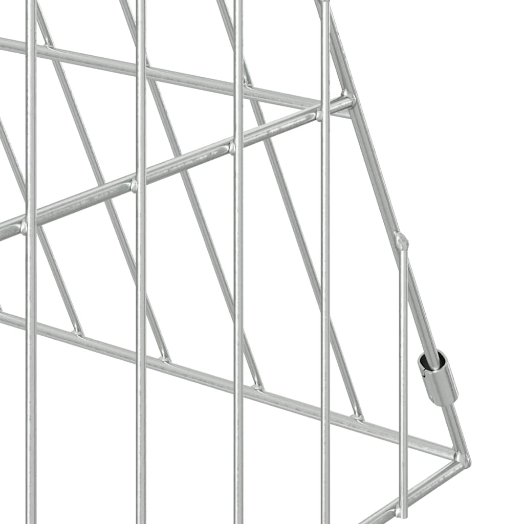 vidaXL Rabbit Cage Silver 110 x 55 x 55 cm Galvanised Steel