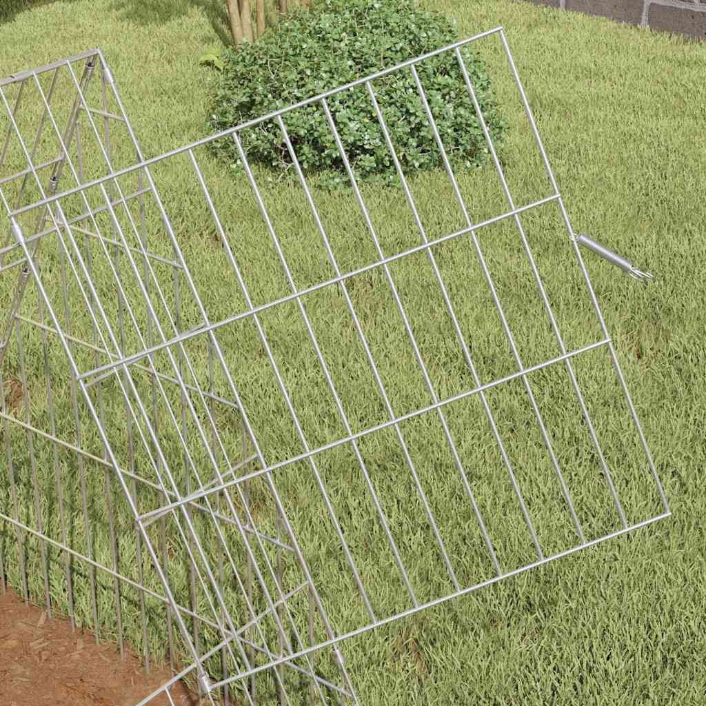 vidaXL Rabbit Cage Silver 110 x 55 x 55 cm Galvanised Steel