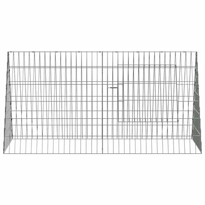 vidaXL Rabbit Cage Silver 110 x 55 x 55 cm Galvanised Steel