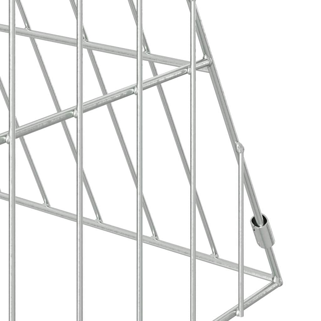 vidaXL Rabbit Cage Silver 430 x 55 x 55 cm Galvanised Steel