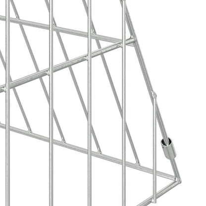 vidaXL Rabbit Cage Silver 430 x 55 x 55 cm Galvanised Steel