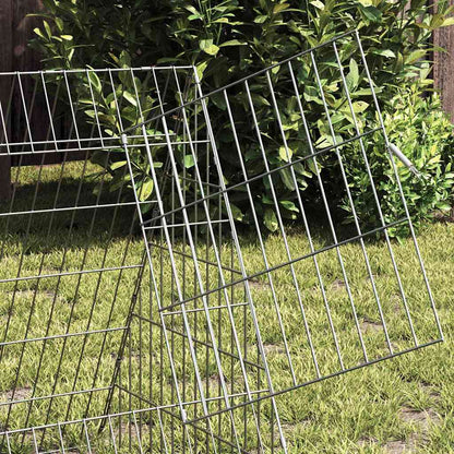 vidaXL Rabbit Cage Silver 430 x 55 x 55 cm Galvanised Steel