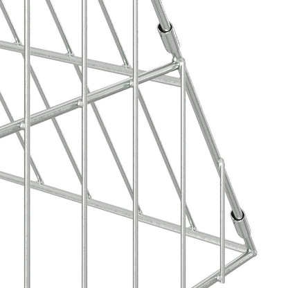 vidaXL Rabbit Cage Silver 110 x 100 x 85 cm Galvanised Steel