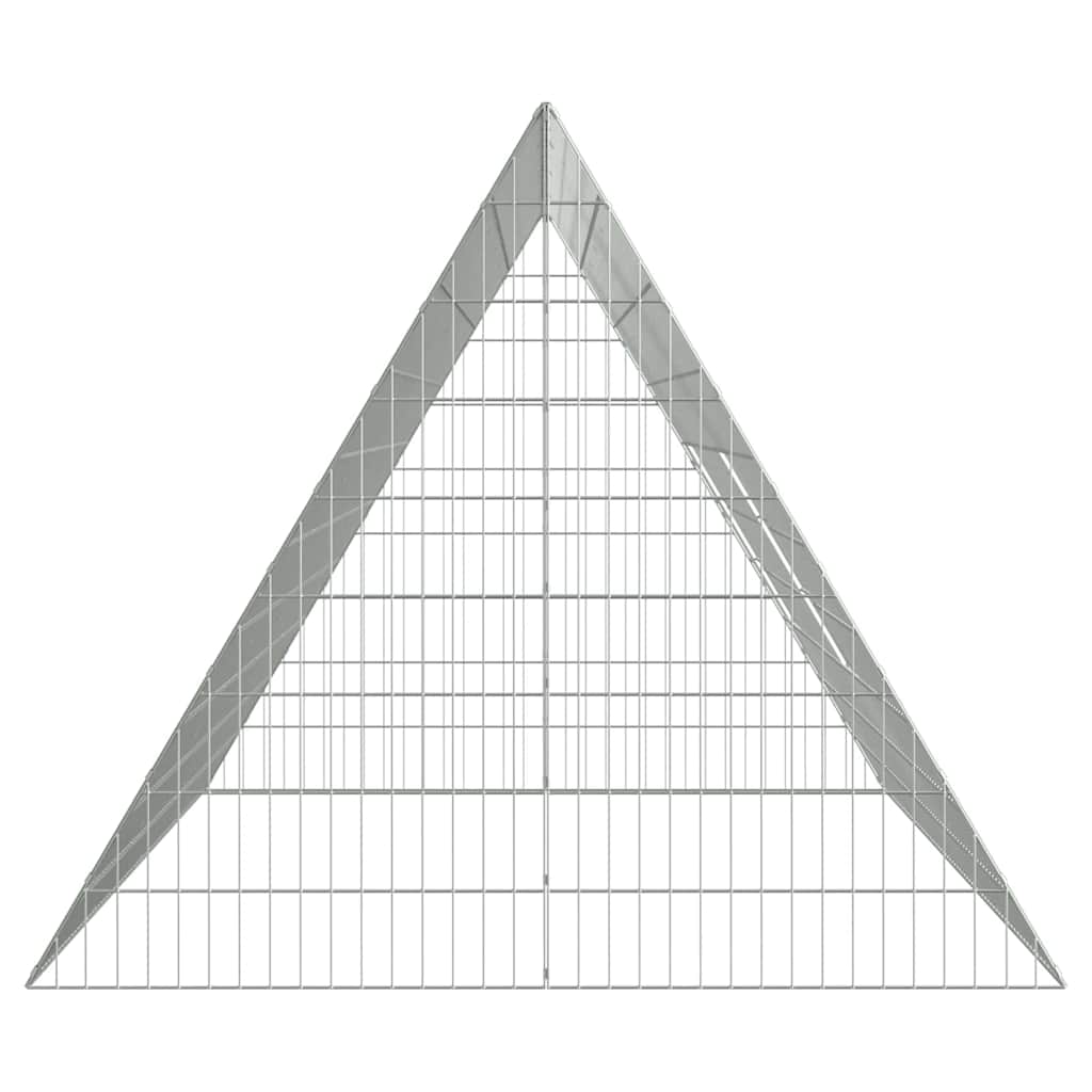 vidaXL Rabbit Cage Silver 215 x 100 x 85 cm Galvanised Steel