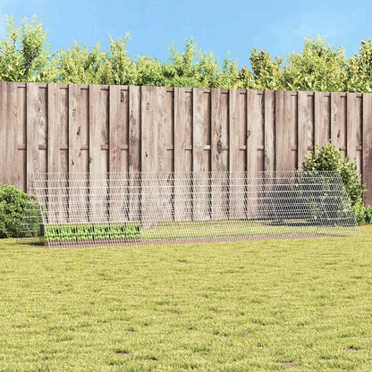 vidaXL Rabbit Cage Silver 430 x 100 x 85 cm Galvanised Steel