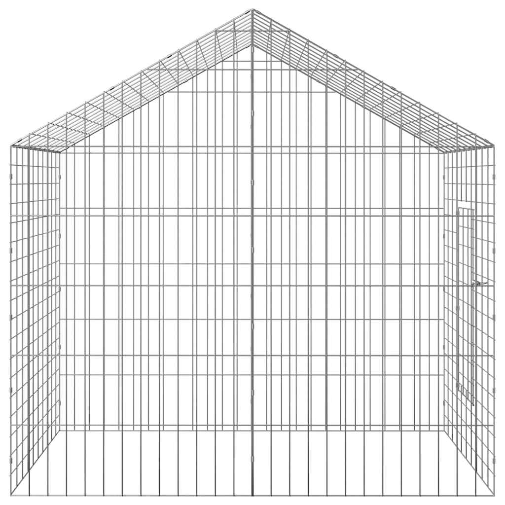 vidaXL Rabbit Cage Silver 100 x 78 x 78 cm Galvanised Steel