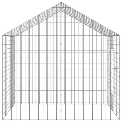 vidaXL Rabbit Cage Silver 100 x 78 x 78 cm Galvanised Steel