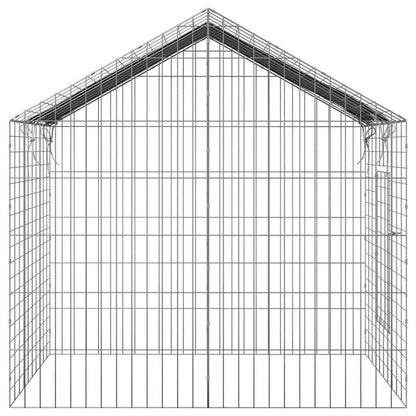 vidaXL Rabbit Cage Silver 100 x 78 x 78 cm Galvanised Steel
