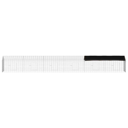 vidaXL Rabbit Cage Silver 600 x 78 x 78 cm Galvanised Steel