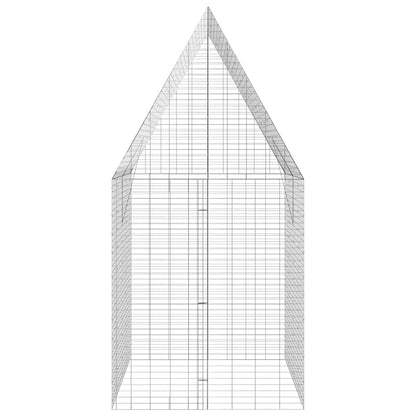 vidaXL Rabbit Cage Silver 200 x 100 x 210 cm Galvanised Steel