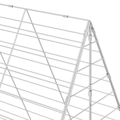 vidaXL Rabbit Cage Silver 300 x 100 x 210 cm Galvanised Steel