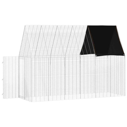 vidaXL Rabbit Cage Silver 300 x 100 x 210 cm Galvanised Steel