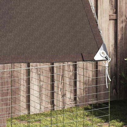 vidaXL Rabbit Cage Silver 400 x 100 x 210 cm Galvanised Steel