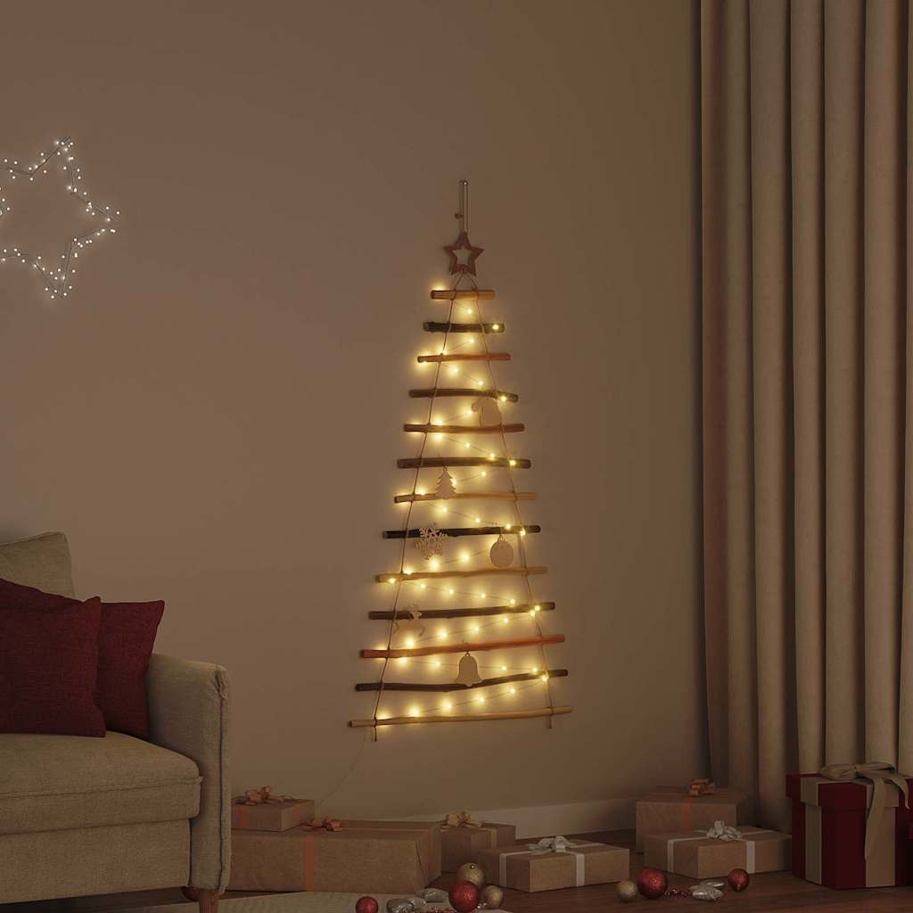vidaXL Christmas Tree Natural 120 cm Solid Ash Wood