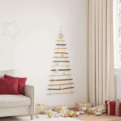 vidaXL Christmas Tree Natural 120 cm Solid Ash Wood
