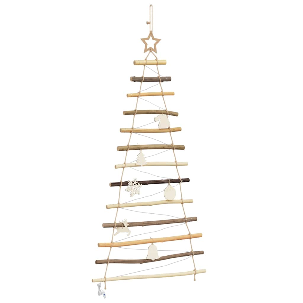 vidaXL Christmas Tree Natural 120 cm Solid Ash Wood