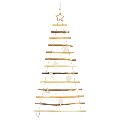 vidaXL Christmas Tree Natural 120 cm Solid Ash Wood
