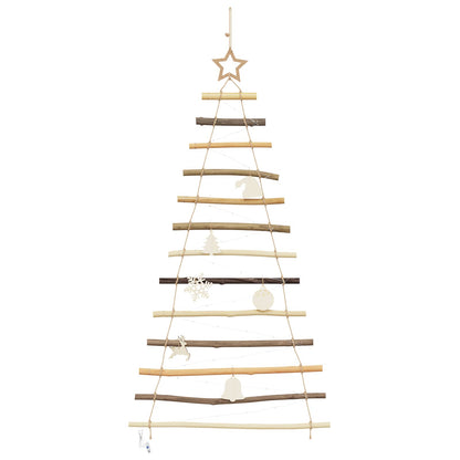 vidaXL Christmas Tree Natural 120 cm Solid Ash Wood