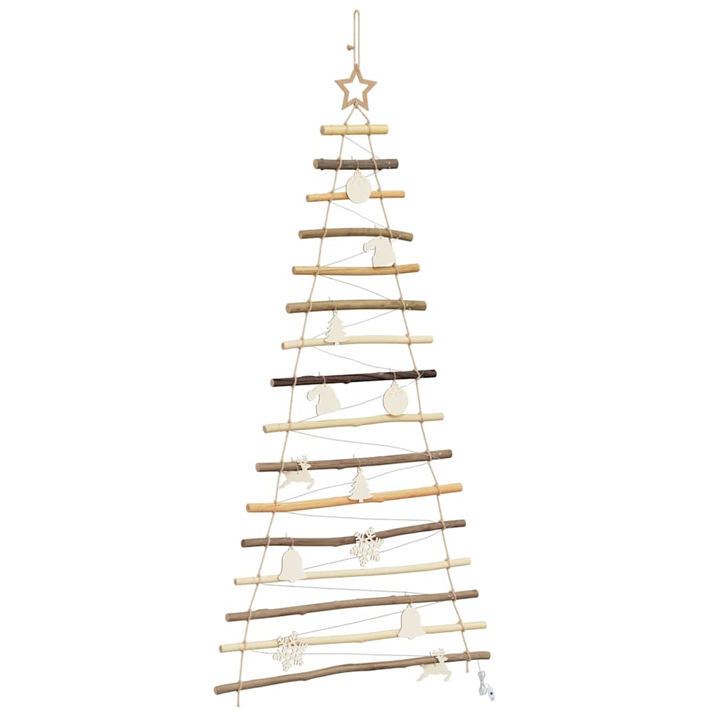 vidaXL Christmas Tree Natural 150 cm Solid Ash Wood