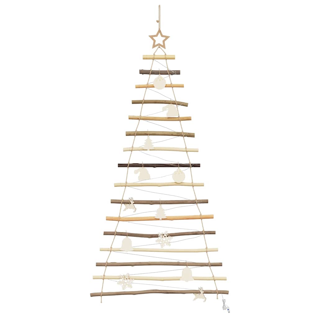 vidaXL Christmas Tree Natural 150 cm Solid Ash Wood