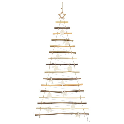 vidaXL Christmas Tree Natural 150 cm Solid Ash Wood