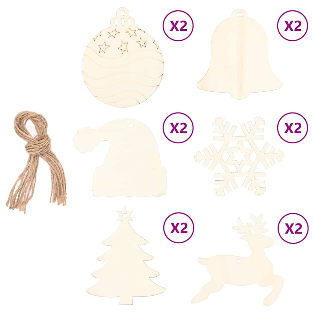vidaXL Christmas Tree Natural 180 cm Solid Ash Wood