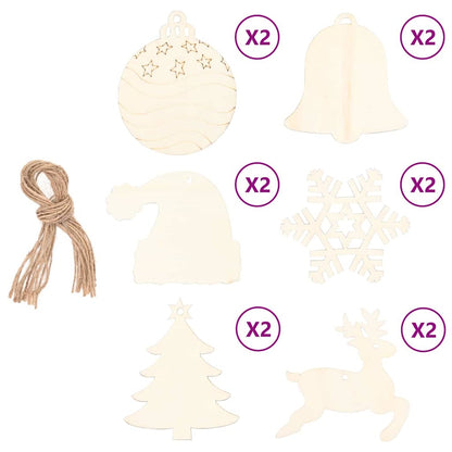 vidaXL Christmas Tree Natural 180 cm Solid Ash Wood