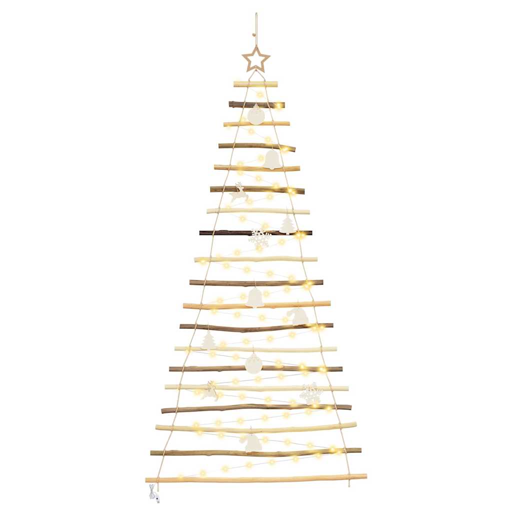 vidaXL Christmas Tree Natural 180 cm Solid Ash Wood