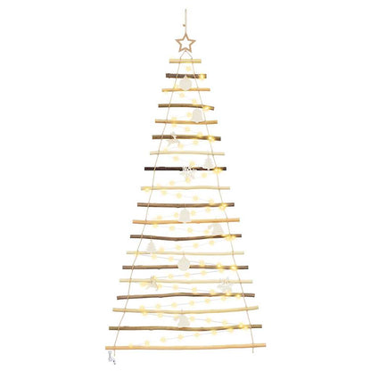 vidaXL Christmas Tree Natural 180 cm Solid Ash Wood