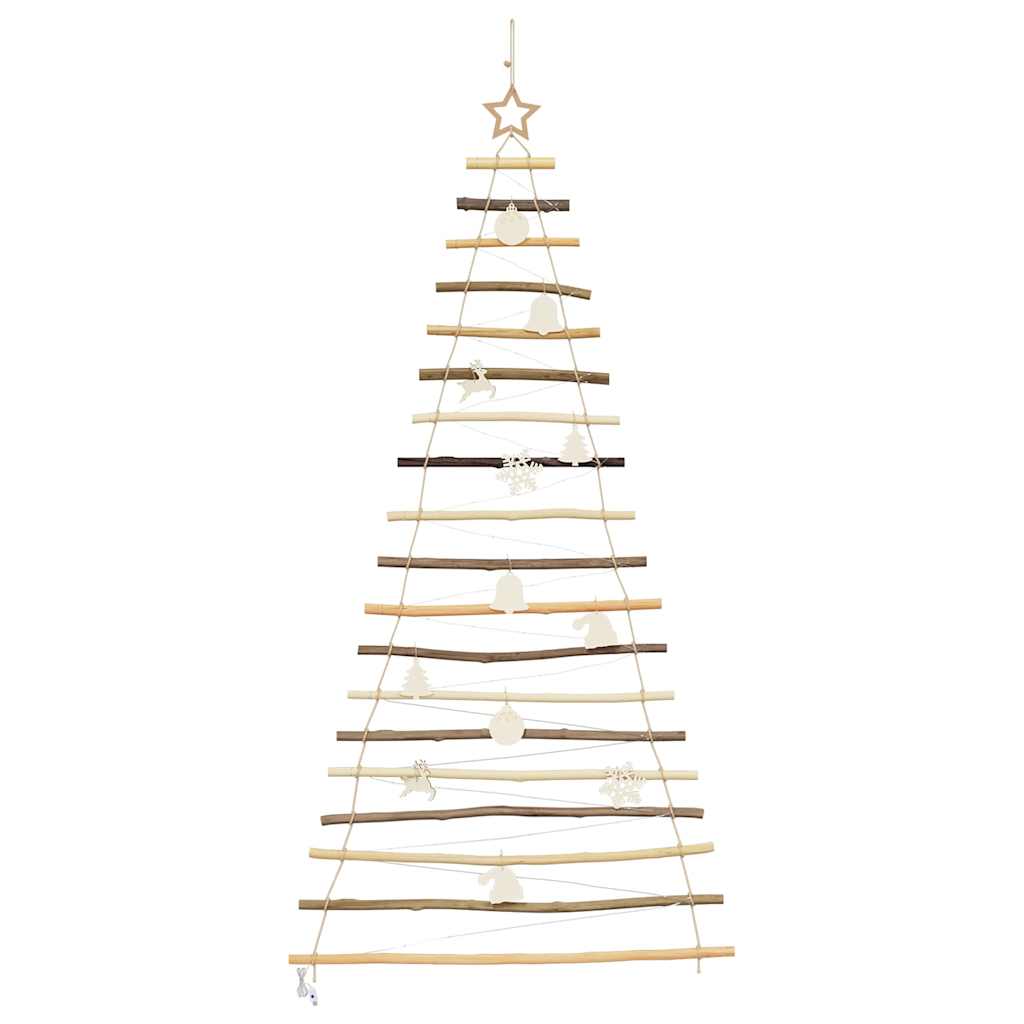 vidaXL Christmas Tree Natural 180 cm Solid Ash Wood
