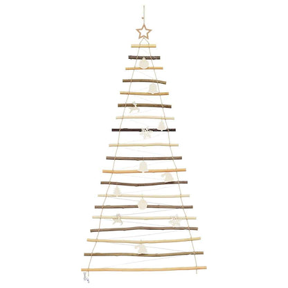 vidaXL Christmas Tree Natural 180 cm Solid Ash Wood