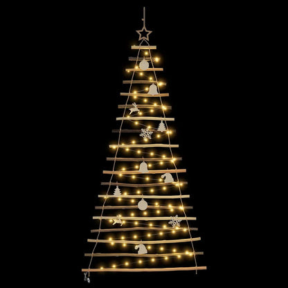 vidaXL Christmas Tree Natural 180 cm Solid Ash Wood
