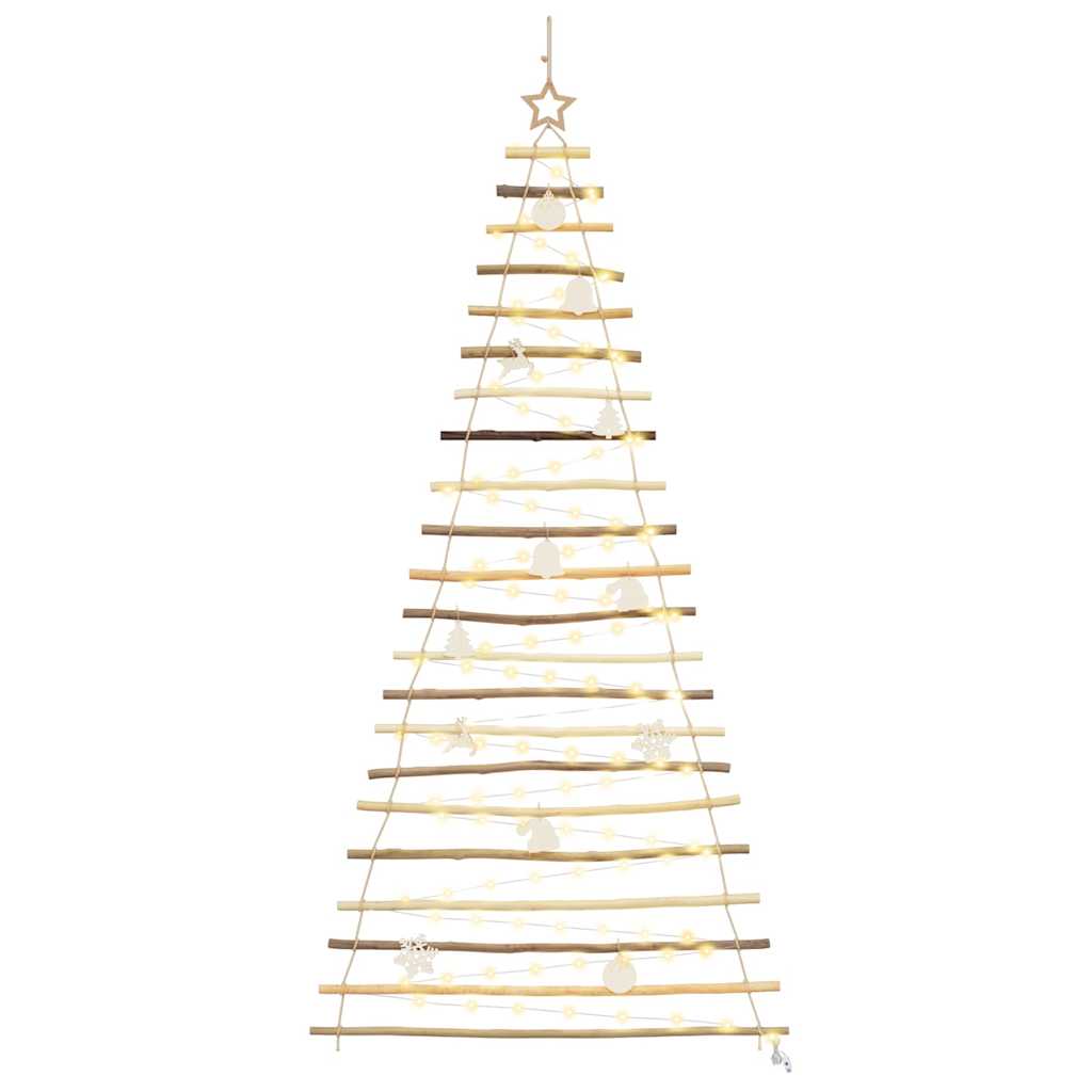 vidaXL Christmas Tree Natural 210 cm Solid Ash Wood