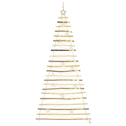 vidaXL Christmas Tree Natural 210 cm Solid Ash Wood
