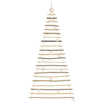 vidaXL Christmas Tree Natural 210 cm Solid Ash Wood